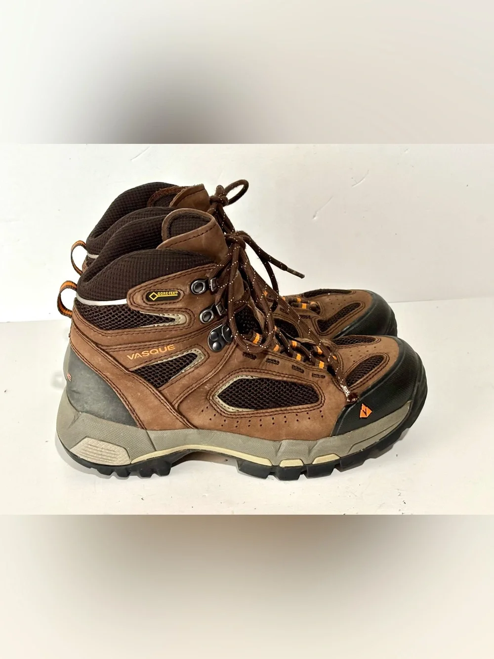 Vasque Breeze 2.0 Men's US 8.5 W Brown Leather Mid GTX Outdoor Hiking Boots 7482